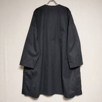 ARTS&SCIENCE bulky coat 091-L167-237 コットンシルクノーカラーバルキー コート ネイビー レディース アーツ&サイエンス【中古】4-1106M∞