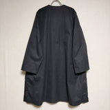 ARTS&SCIENCE bulky coat 091-L167-237 コットンシルクノーカラーバルキー コート ネイビー レディース アーツ&サイエンス【中古】4-1106M∞