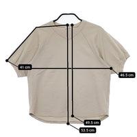 Steven Alan COTTON FRISE 5SLEEVE PULLOVER 半袖Ｔシャツ カットソー ベージュ レディース スティーブンアラン【中古】5-0619S∞