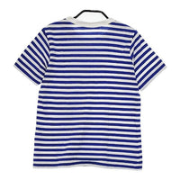 R&D.M.Co- ボーダー 半袖Ｔシャツ カットソー ブルー ホワイト レディース オールドマンズテーラー【中古】5-0619S∞