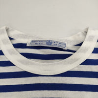 R&D.M.Co- ボーダー 半袖Ｔシャツ カットソー ブルー ホワイト レディース オールドマンズテーラー【中古】5-0619S∞