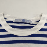 R&D.M.Co- ボーダー 半袖Ｔシャツ カットソー ブルー ホワイト レディース オールドマンズテーラー【中古】5-0619S∞