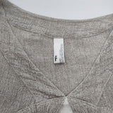 Kelen 切替 リネン 加工 長袖 プルオーバー ワンピース ベージュ ホワイト レディース ケレン【中古】5-0703M∞