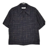 G.V.G.V. オープンカラーシャツ GV2011031 定価23000円 半袖シャツ ブラック レディース ジーヴィージーヴィー【中古】5-0619S∞