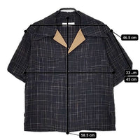 G.V.G.V. オープンカラーシャツ GV2011031 定価23000円 半袖シャツ ブラック レディース ジーヴィージーヴィー【中古】5-0619S∞