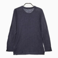ao daikanyama コットン L 長袖Ｔシャツ カットソー ロンＴ 濃紺 ネイビー レディース アオ代官山【中古】5-0204M∞