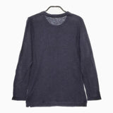 ao daikanyama コットン L 長袖Ｔシャツ カットソー ロンＴ 濃紺 ネイビー レディース アオ代官山【中古】5-0204M∞