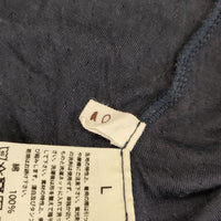 ao daikanyama コットン L 長袖Ｔシャツ カットソー ロンＴ 濃紺 ネイビー レディース アオ代官山【中古】5-0204M∞