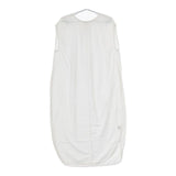 yuni ノースリーブ コットン 塩縮加工 ワンピース ホワイト レディース ユニ【中古】5-0703S∞