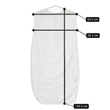 yuni ノースリーブ コットン 塩縮加工 ワンピース ホワイト レディース ユニ【中古】5-0703S∞