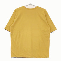 CIOTA 新品 Reversible T-Shirt サイズ4 CSLM-129 定価19800円 リバーシブル 半袖Ｔシャツ 23SS イエロー ネイビー メンズ シオタ【中古】5-0731S♪