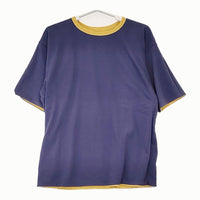 CIOTA 新品 Reversible T-Shirt サイズ4 CSLM-129 定価19800円 リバーシブル 半袖Ｔシャツ 23SS イエロー ネイビー メンズ シオタ【中古】5-0731S♪