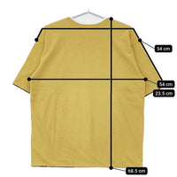 CIOTA 新品 Reversible T-Shirt サイズ4 CSLM-129 定価19800円 リバーシブル 半袖Ｔシャツ 23SS イエロー ネイビー メンズ シオタ【中古】5-0731S♪