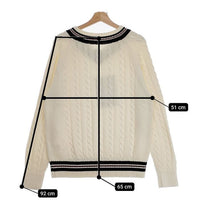 CIOTA 新品 Cricket Sweater チルデンニット サイズ5 KNLM-101 定価29700円 セーター ニット 23SS ホワイト メンズ シオタ【中古】4-1006M♪