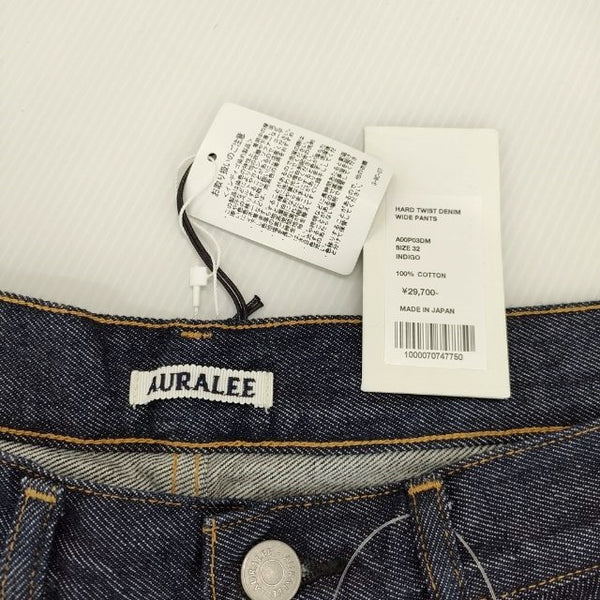 AURALEE 新品 HARD TWIST DENIM WIDE PANTS 32 定価29700円 A00PO3DM ワイド デニムパンツ –  ブランド古着の専門店gee,jee（ジージー）