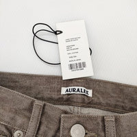 AURALEE 新品 HARD TWIST BROWN DENIM 5P PANTS 24 定価29700円 A23AP02MD デニムパンツ ブラウン レディース オーラリー【中古】4-1006G♪