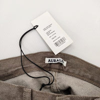 AURALEE 新品 HARD TWIST BROWN DENIM 5P PANTS 26 定価29700円 A23AP02MD デニムパンツ ブラウン レディース オーラリー【中古】4-1006G♪