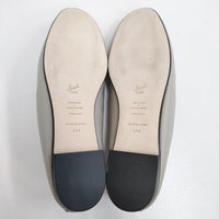 BEAUTIFUL SHOES 新品 BALLET SHOES レザー23cm TOSHINOSUKE TAKEGAHARA バレエシューズ Lグレー ビューティフルシューズ【中古】4-0929G♪