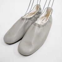 BEAUTIFUL SHOES 新品 BALLET SHOES レザー 24cm TOSHINOSUKE TAKEGAHARA バレエシューズ ライトグレー ビューティフルシューズ【中古】4-0929G♪