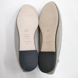 BEAUTIFUL SHOES 新品 BALLET SHOES レザー 24cm TOSHINOSUKE TAKEGAHARA バレエシューズ ライトグレー ビューティフルシューズ【中古】4-0929G♪