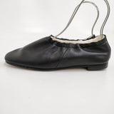 BEAUTIFUL SHOES 新品 BALLET SHOES レザー24cm TOSHINOSUKE TAKEGAHARA バレエシューズ ブラック ビューティフルシューズ【中古】4-0929G♪