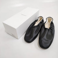 BEAUTIFUL SHOES 新品 BALLET SHOES レザー24cm TOSHINOSUKE TAKEGAHARA バレエシューズ ブラック ビューティフルシューズ【中古】4-0929G♪