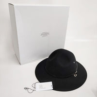 mature ha 新品 wool campign hat MIL-CH5180 定価19800円 帽子 ハット ブラック レディース マチュアーハ【中古】4-0929T♪