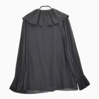 JOURNAL STANDARD カッセンラッフルカラーブラウス 長袖シャツ 23AW ブラック レディース ジャーナルスタンダード【中古】5-0204M∞