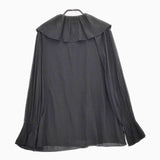 JOURNAL STANDARD カッセンラッフルカラーブラウス 長袖シャツ 23AW ブラック レディース ジャーナルスタンダード【中古】5-0204M∞