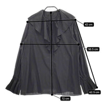 JOURNAL STANDARD カッセンラッフルカラーブラウス 長袖シャツ 23AW ブラック レディース ジャーナルスタンダード【中古】5-0204M∞