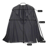 JOURNAL STANDARD カッセンラッフルカラーブラウス 長袖シャツ 23AW ブラック レディース ジャーナルスタンダード【中古】5-0204M∞
