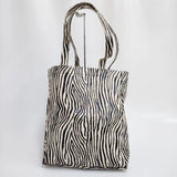 A.P.C. ゼブラ柄 LOU TOTE トートバッグ キナリ ブラック レディース アーペーセー【中古】4-1011G♪