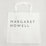 MARGARET HOWELL 新品 COTTON LOGO BAG 589-4171001 トートバッグ ホワイト レディース マーガレットハウエル【中古】4-1203G◎