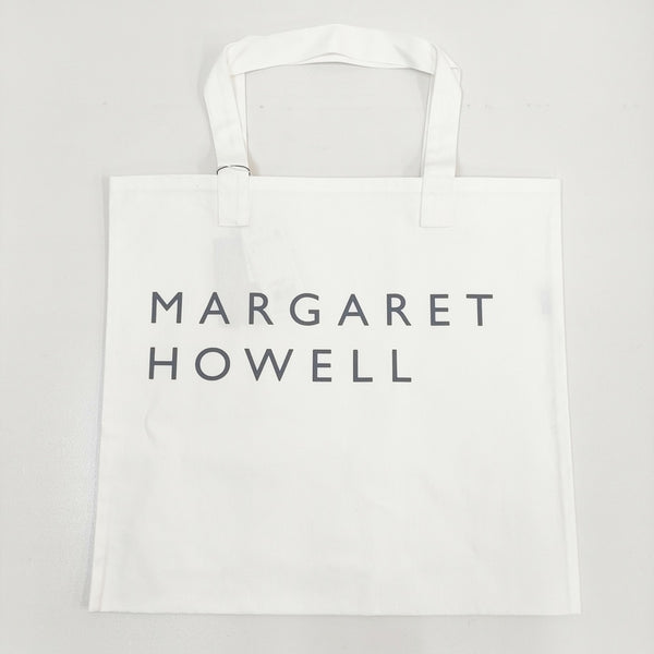 MARGARET HOWELL 新品 COTTON LOGO BAG 589-4171001 トートバッグ ホワイト レディース マーガレットハウエル【中古】4-1203G◎