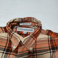 INDIVIDUALIZED SHIRTS フランネル コットン チェック 長袖シャツ オレンジ レディース インディビジュアライズドシャツ【中古】4-1109T∞