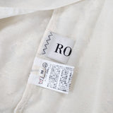 ROPE' レース 七分袖 ブラウス シャツ アイボリー レディース ロペ【中古】5-0529M∞