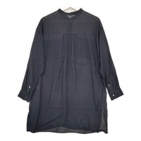HUMAN WOMAN シアーロングシャツ 長袖シャツ 22SS ネイビー レディース ヒューマンウーマン【中古】5-0529M∞