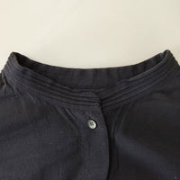 HUMAN WOMAN シアーロングシャツ 長袖シャツ 22SS ネイビー レディース ヒューマンウーマン【中古】5-0529M∞