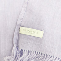 fog linen work リネン 無地 マフラー ストール パープル レディース フォグリネンワーク【中古】5-0615M◎