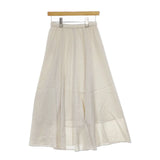 DRESSTERIOR キュプラ ポリエステル ロングスカート アイボリー レディース ドレステリア【中古】5-0403M∞