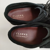 Clarks wallabee GORE-TEX ワラビー24.5cm UK6 スエードシューズ スウェード モカシン ブラック レディース クラークス【中古】4-0929T♪