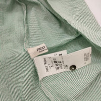 nest Robe シアサッカーストライプ 01222-1053 コットン チュニック 半袖 ブラウス シャツ グリーン レディース ネストローブ【中古】5-0703S∞