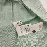 nest Robe シアサッカーストライプ 01222-1053 コットン チュニック 半袖 ブラウス シャツ グリーン レディース ネストローブ【中古】5-0703S∞