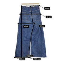 JOURNAL STANDARD 2タックワイドデニムパンツ サイズ38 定価15400円 24SS ブルー レディース ジャーナルスタンダード【中古】4-1011G♪