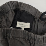 Vlas Blomme ライトリネンツイルペンギンパンツ コルトレイクリネン サルエルパンツ チャコールグレー レディース ヴラスブラム【中古】5-0403M∞