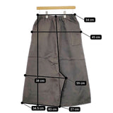 Vlas Blomme ライトリネンツイルペンギンパンツ コルトレイクリネン サルエルパンツ チャコールグレー レディース ヴラスブラム【中古】5-0403M∞