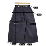 Vlas Blomme コットンコルトレイクリネン ワイドパンツ キュロット 135439 ガウチョパンツ ネイビー レディース ヴラスブラム【中古】5-0403M∞