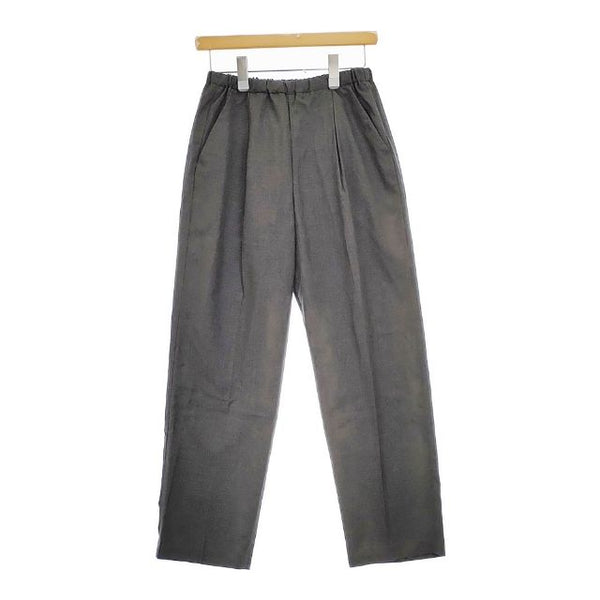 mizuiro-ind タック イージーパンツ ウエストゴム ポリエステル パンツ グレー レディース ミズイロインド【中古】5-0403M∞