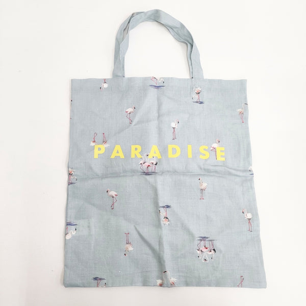 R&D.M.Co- FLAMINGO PARADISE BAG フラミンゴパラダイスバッグ リネン トートバッグ ミズイロ レディース オールドマンズテーラー【中古】5-0625M◎