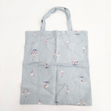 R&D.M.Co- FLAMINGO PARADISE BAG フラミンゴパラダイスバッグ リネン トートバッグ ミズイロ レディース オールドマンズテーラー【中古】5-0625M◎